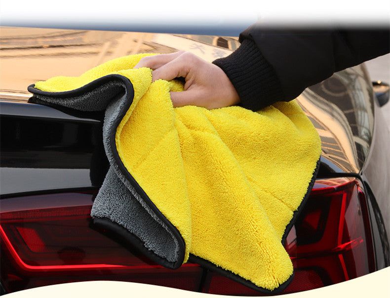 double-sided velvet thickened car wash towel - treasure supply