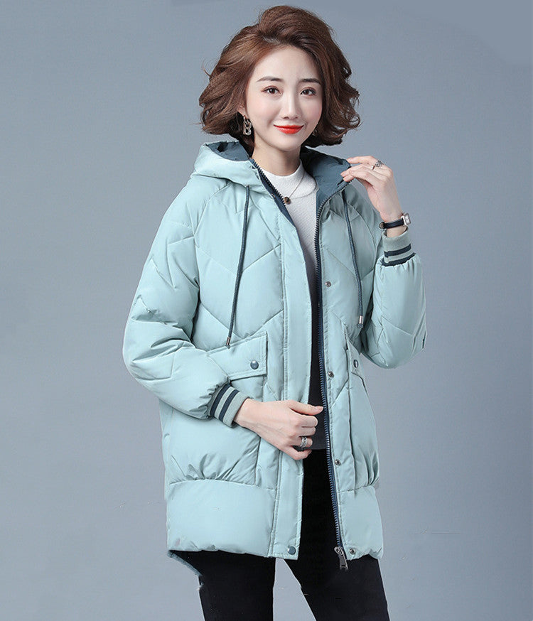 Women Thickened Puffer Jacket Winter Clothing - treasure supply