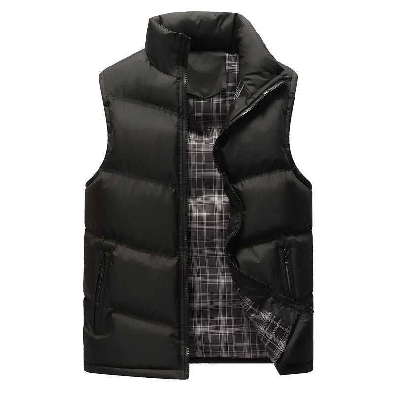 Men's Warm Down Quilted Vest Sleeveless Jacket Outwear