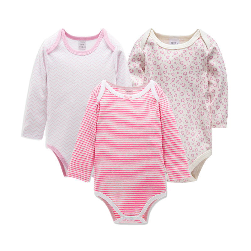 3 Pack New Born Baby Clothes Full Sleeves Onesies - Treasure supply