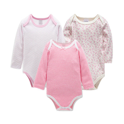 3 Pack New Born Baby Clothes Full Sleeves Onesies - Treasure supply