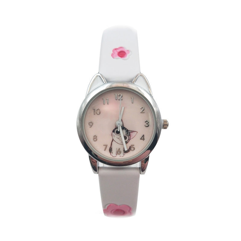 Cartoon little cute cat watch for kids - treasure supply