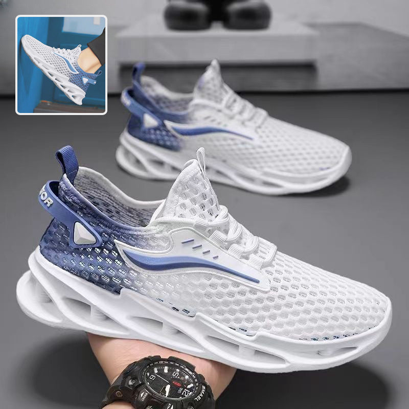 Men's Lace-up Hollow-sole Mesh Sports Shoes