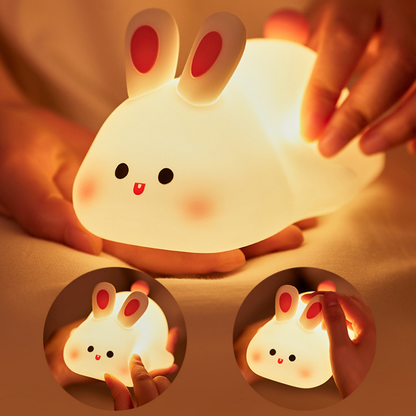 Kids Silicone Bedroom Bedside Lamp Table Night Light Rechargeable LED - Treasure Supply