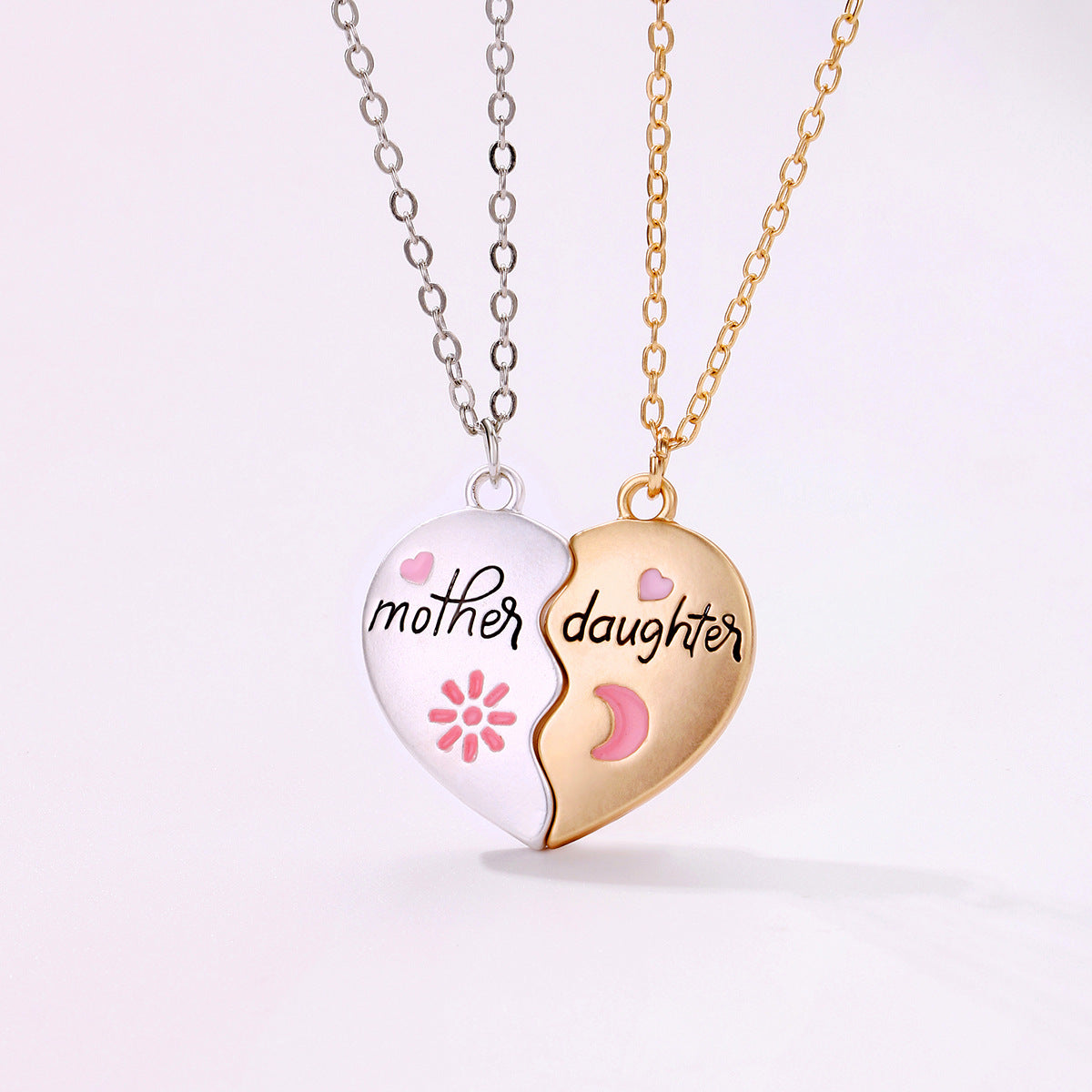 2PCS Set Jewelry Mother Daughter Necklace