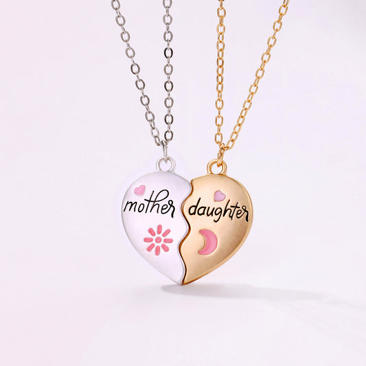 2PCS Set Jewelry Mother Daughter Necklace - treasure supply