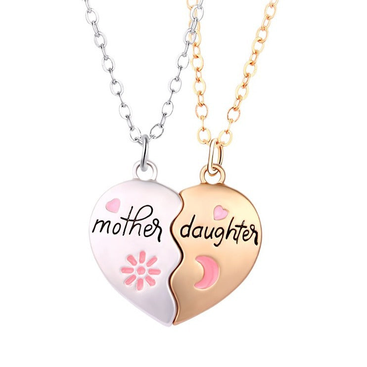 2PCS Set Jewelry Mother Daughter Necklace