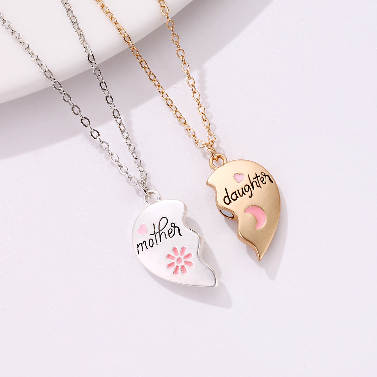 2PCS Set Jewelry Mother Daughter Necklace