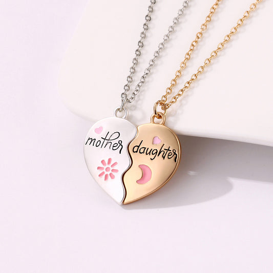 2PCS Set Jewelry Mother Daughter Necklace - treasure supply