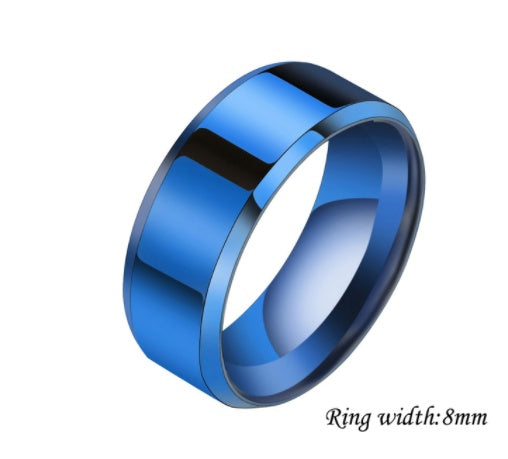 6mm/8mm Men And Women Stainless Steel Couple Rings Band