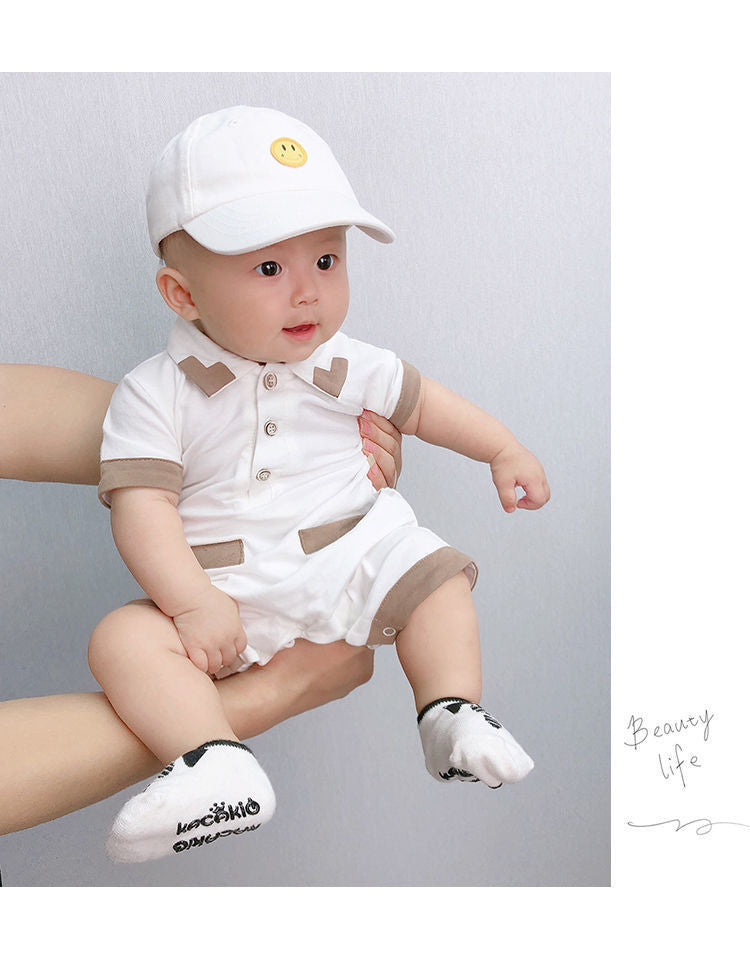 Newborn Baby Summer Jumpsuit Cotton Half Sleeve Romper