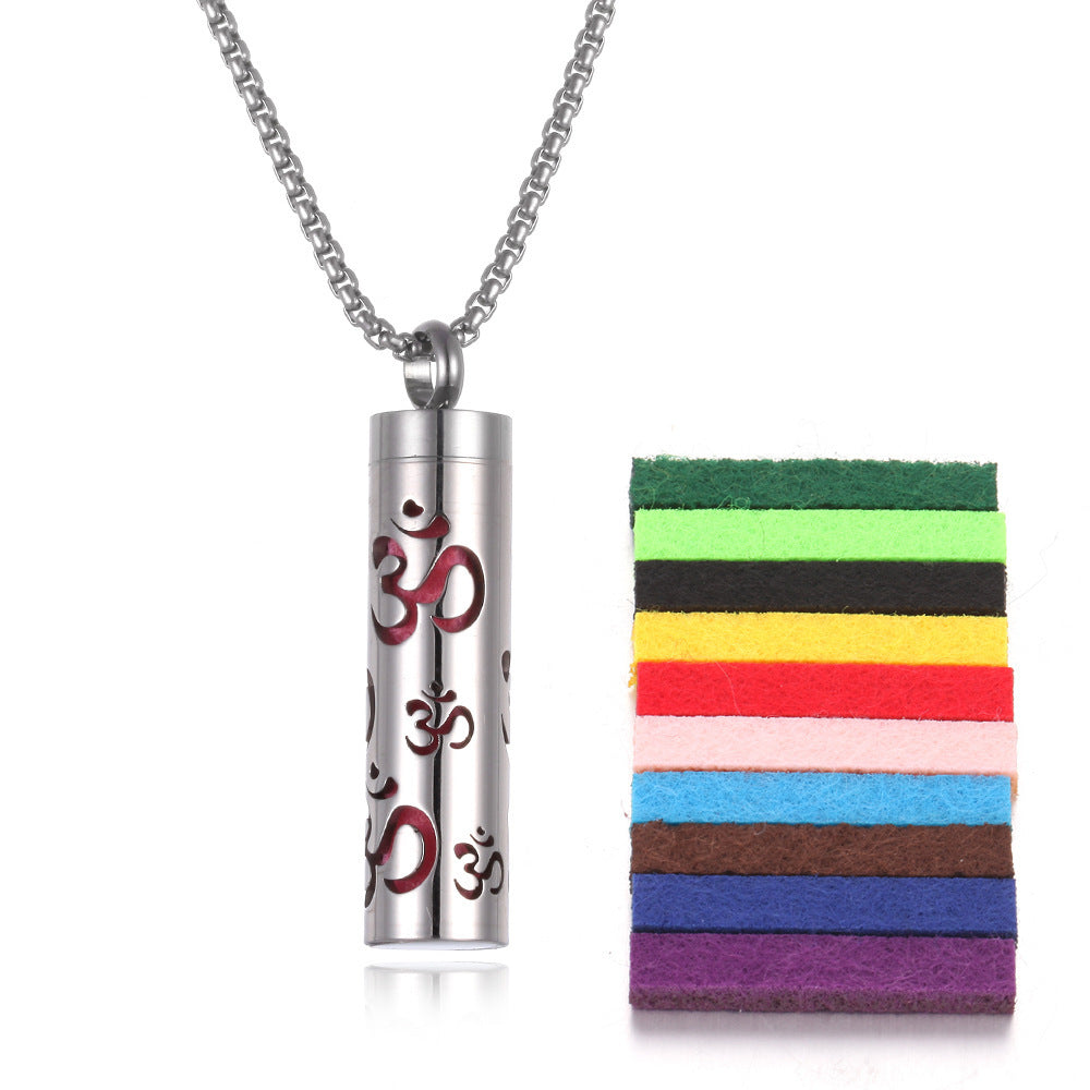 Aromatherapy Pendant Perfume Bottle Titanium Steel