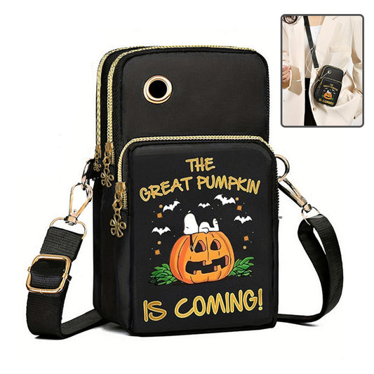 Halloween Pumpkin Pattern Phone Bag Coin Wallet - treasure suply