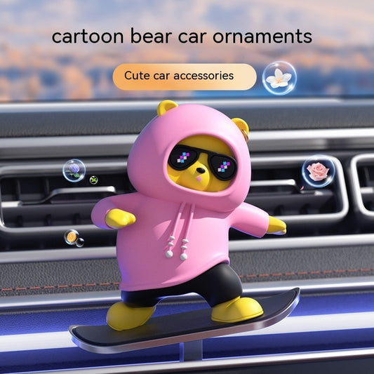 Mobile Bear Car Decoration Car Cartoon - treasure supply