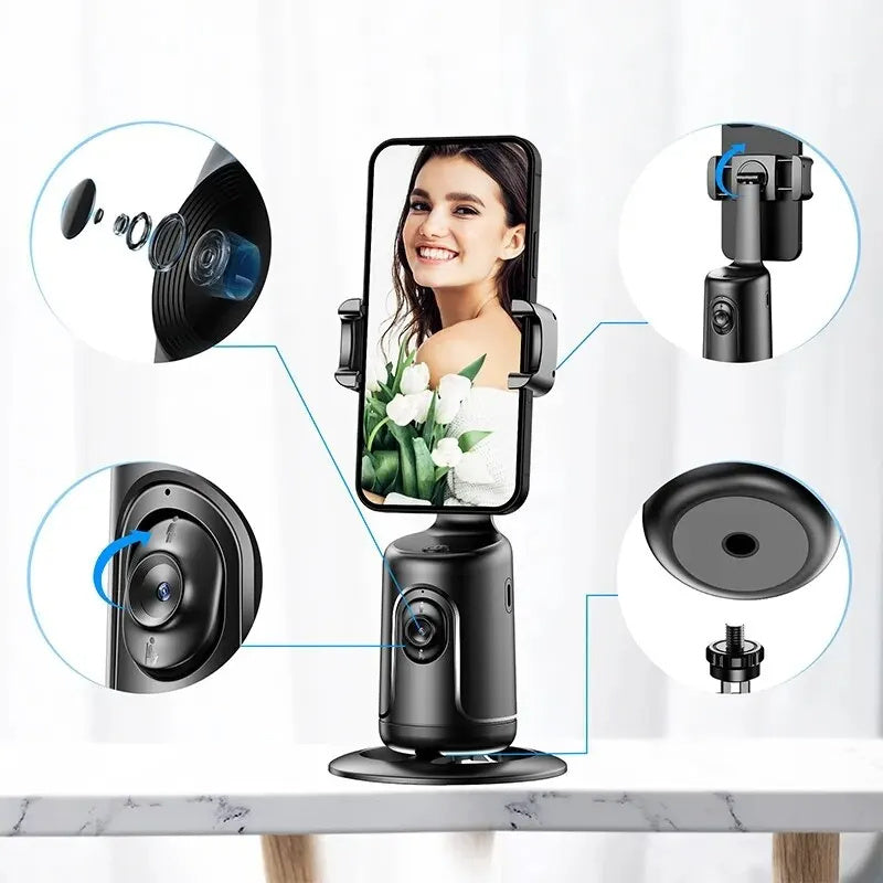 Auto Face Tracking Tripod with 360° Rotation