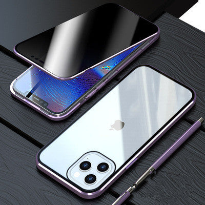 Magnetic Privacy Glass Case Anti-Spray 360 Protective