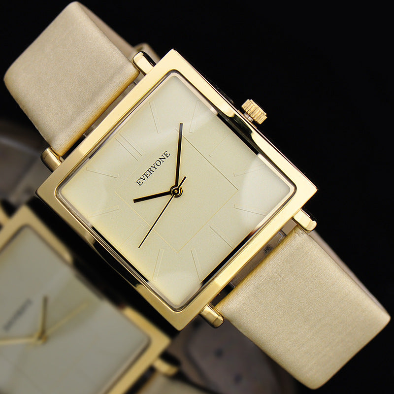 Large Dial Fashion Creative Square Quartz Watch