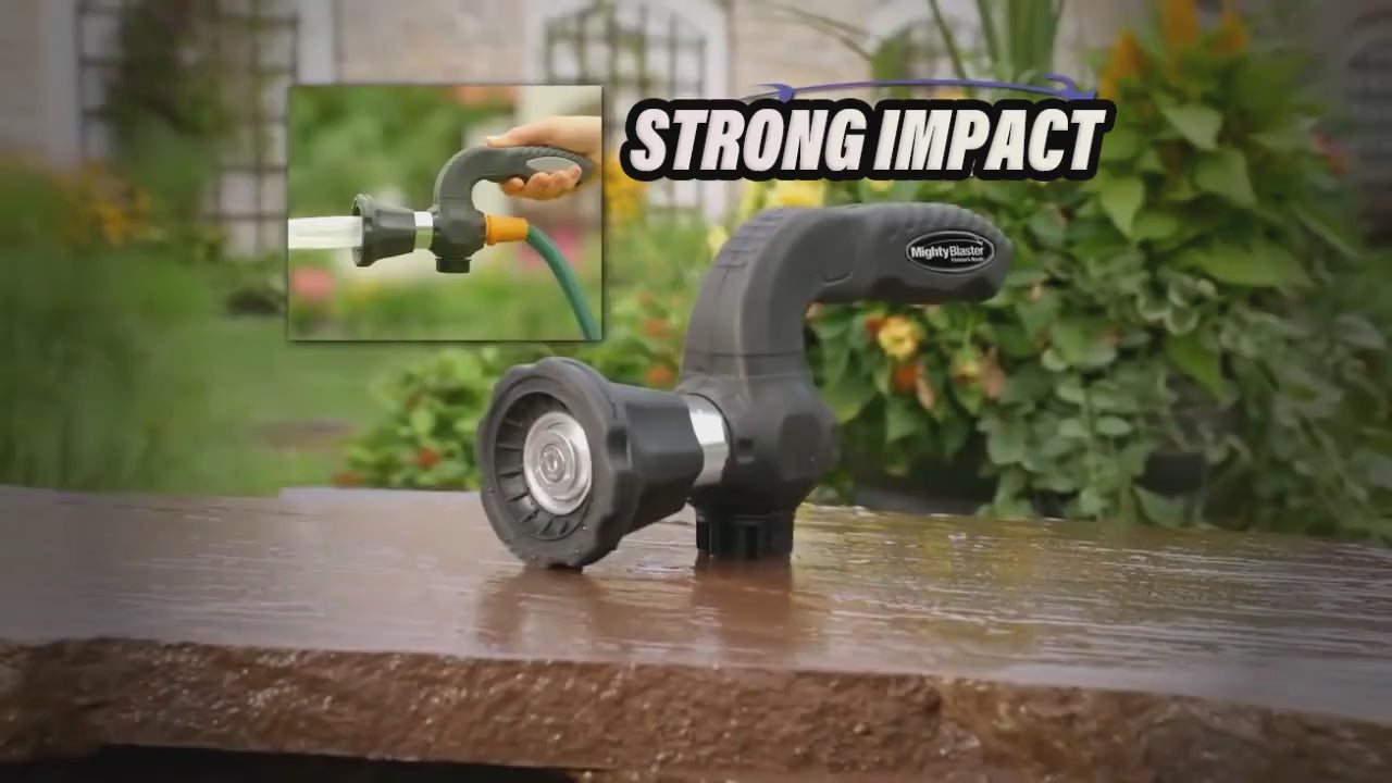 Mighty Power Hose Blaster Nozzle Lawn Garden Car Washing Power Water Spray [VID] - Treasure Supply